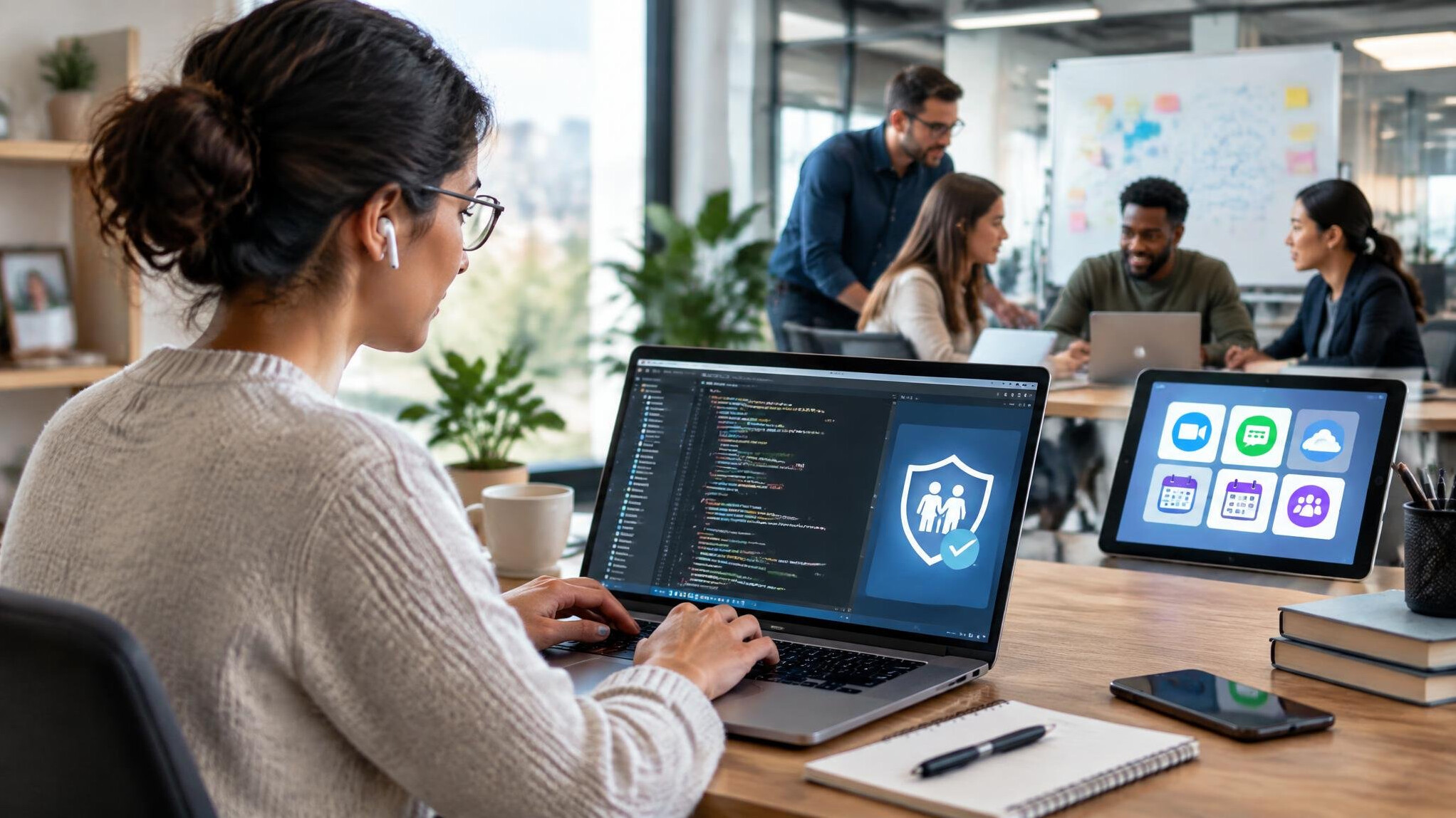 insurance professional working remotely