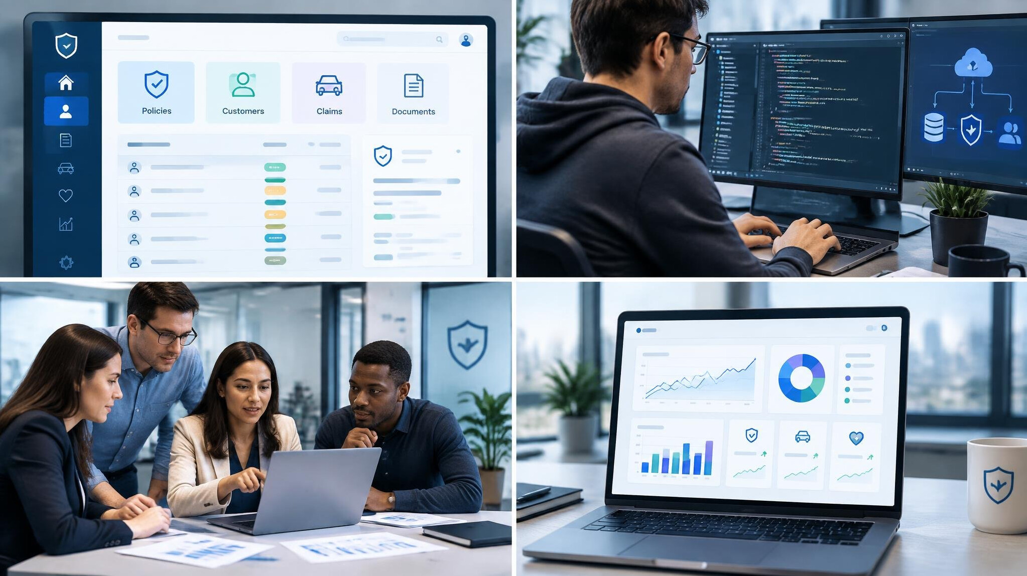 insurance software interface