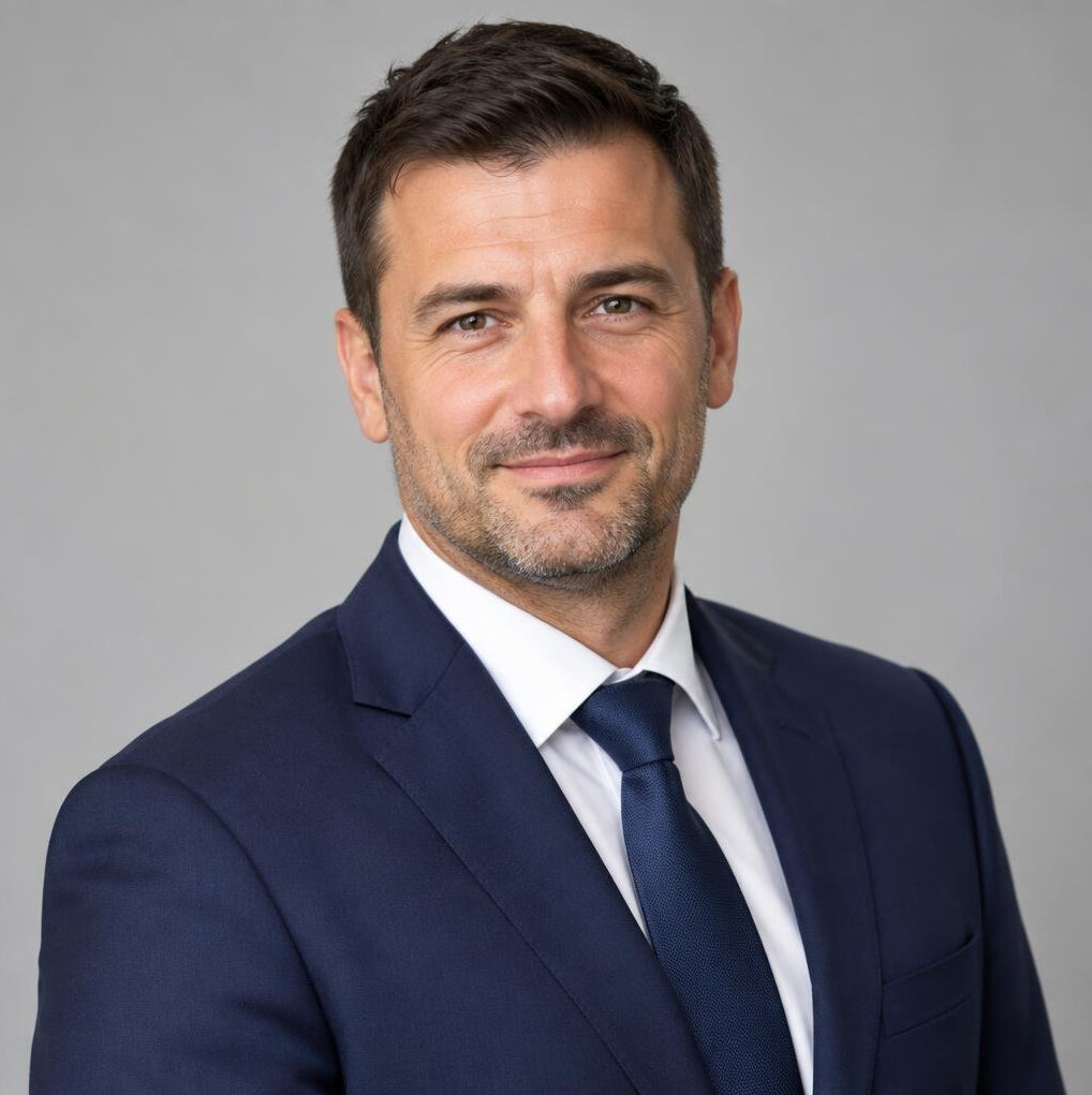 Professional portrait of a man in a suit